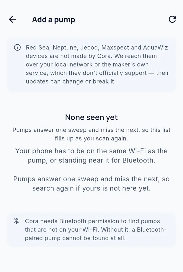 Finding a pump